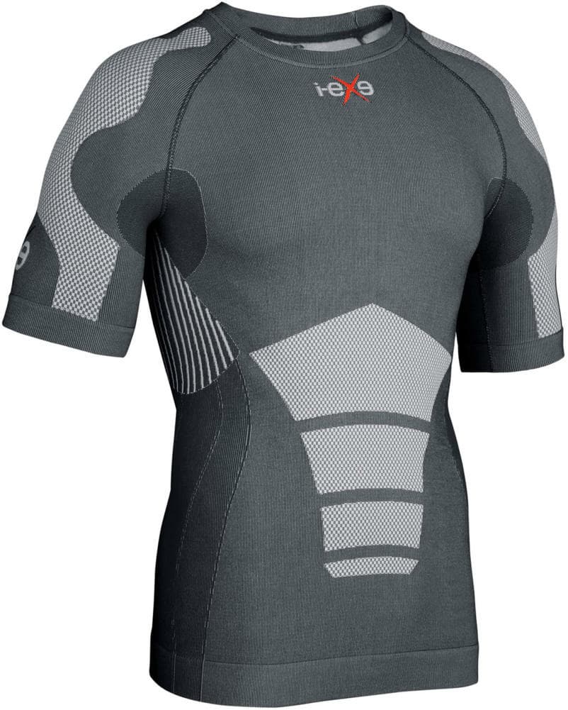 I-EXE Made in Italy – Men’s Multizone Short Sleeve Compression Shirt – Gray I-EXE Made in Italy – Men’s Multizone Short Sleeve Compression Shirt – Gray