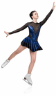 Figure Skating Dress Style A14 Gold/Hologram Italian Fabric, Handmade 272