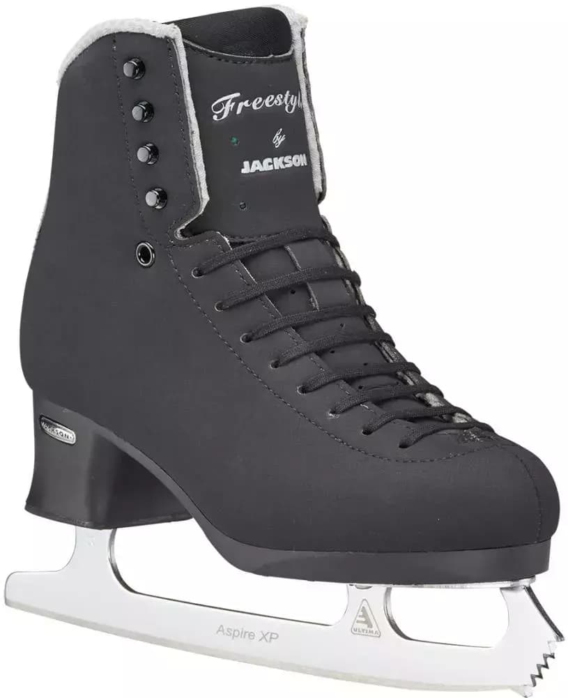 Jackson Freestyle Fusion FS2192 black figure skate, outside angled view