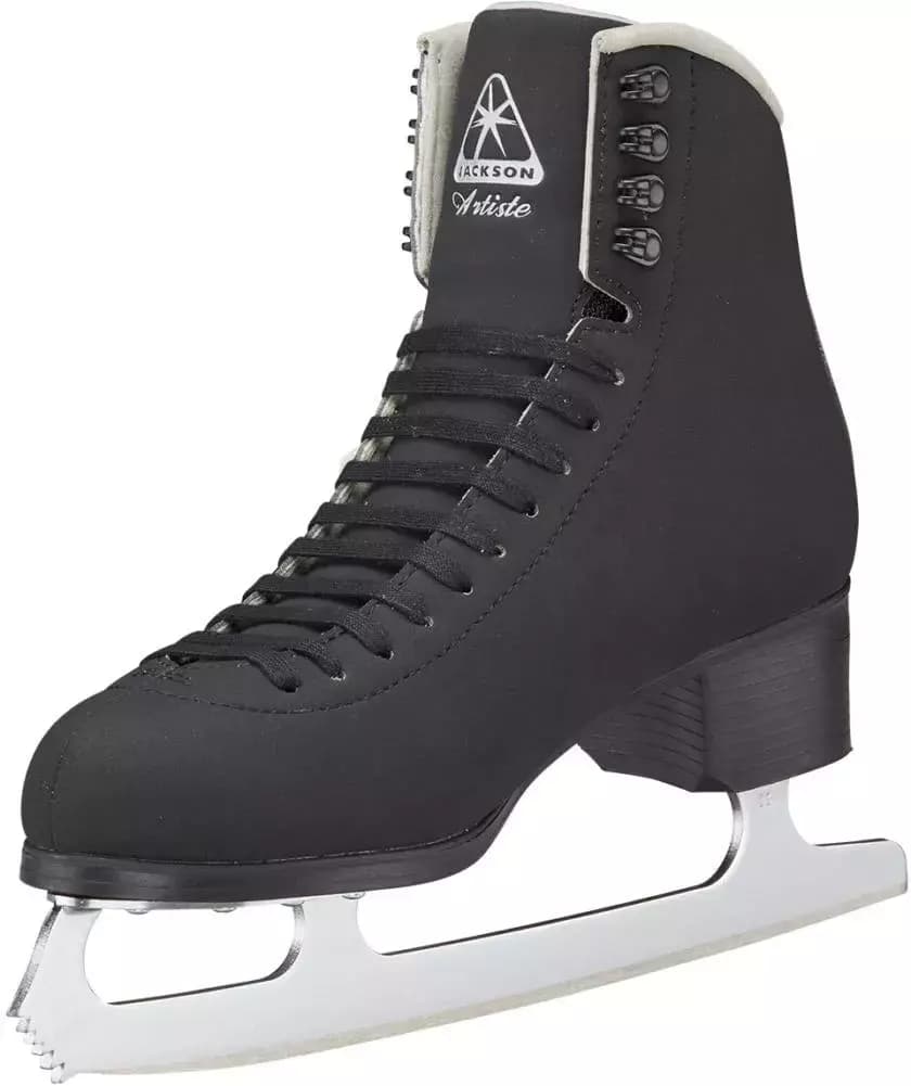 Jackson Artiste JS1792 front view with Artiste tongue patch and speed hooks