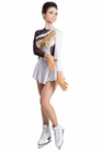 Figure Skating Dress Style A17 Black White Italian Fabric, Handmade 300