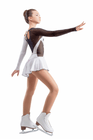 Figure Skating Dress Style A17 Black White Italian Fabric, Handmade 302