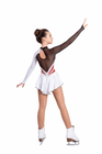 Figure Skating Dress Style A18 White Red Italian Fabric, Handmade 305 Figure Skating Dress Style A18 White Red Italian Fabric, Handmade 305