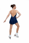 Figure Skating Dress Style A22 Black Italian Fabric, Handmade 134