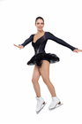 Figure Skating Dress Style A21 Red Italian Fabric, Handmade 103