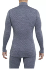 THERMOWAVE – MERINO XTREME / Mens Merino Wool Thermal Shirt / Dark Grey Melange Lava 4
