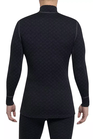 THERMOWAVE – MERINO XTREME / Mens Merino Wool Thermal Shirt / Black Dark Grey Melange 4