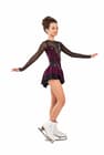 Figure Skating Dress Style A14 Black Bordo Italian Fabric, Handmade 240