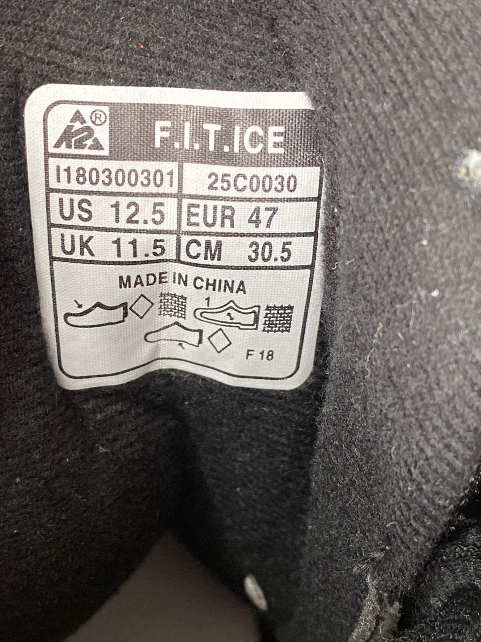 K2 FIT-ICE Adult 12.5 – Excellent Condition, No Visible Damage 5 K2 FIT-ICE Adult 12.5 – Excellent Condition, No Visible Damage 5