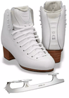 White GAM Silver Label G0780 figure skating boots with separate Ultima Aspire XP blade