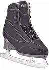 Three-quarter outside view of the black Softec Elite ST7200 women's figure skate with the Ultima Mark II blade