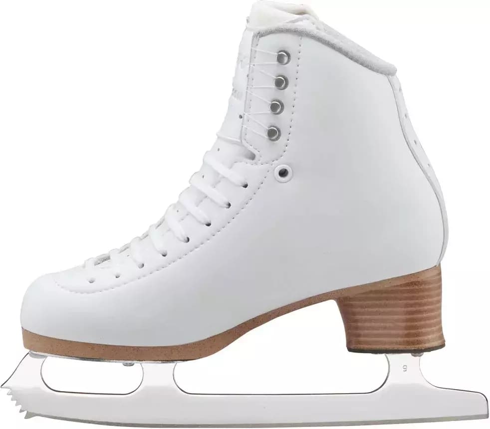 Jackson Ultima Evo Fusion FS2020 Women’s and Girls’ Figure Skates 8 Inside profile of the Jackson Evo FS2020 figure skate showing the lacing, hooks and heel