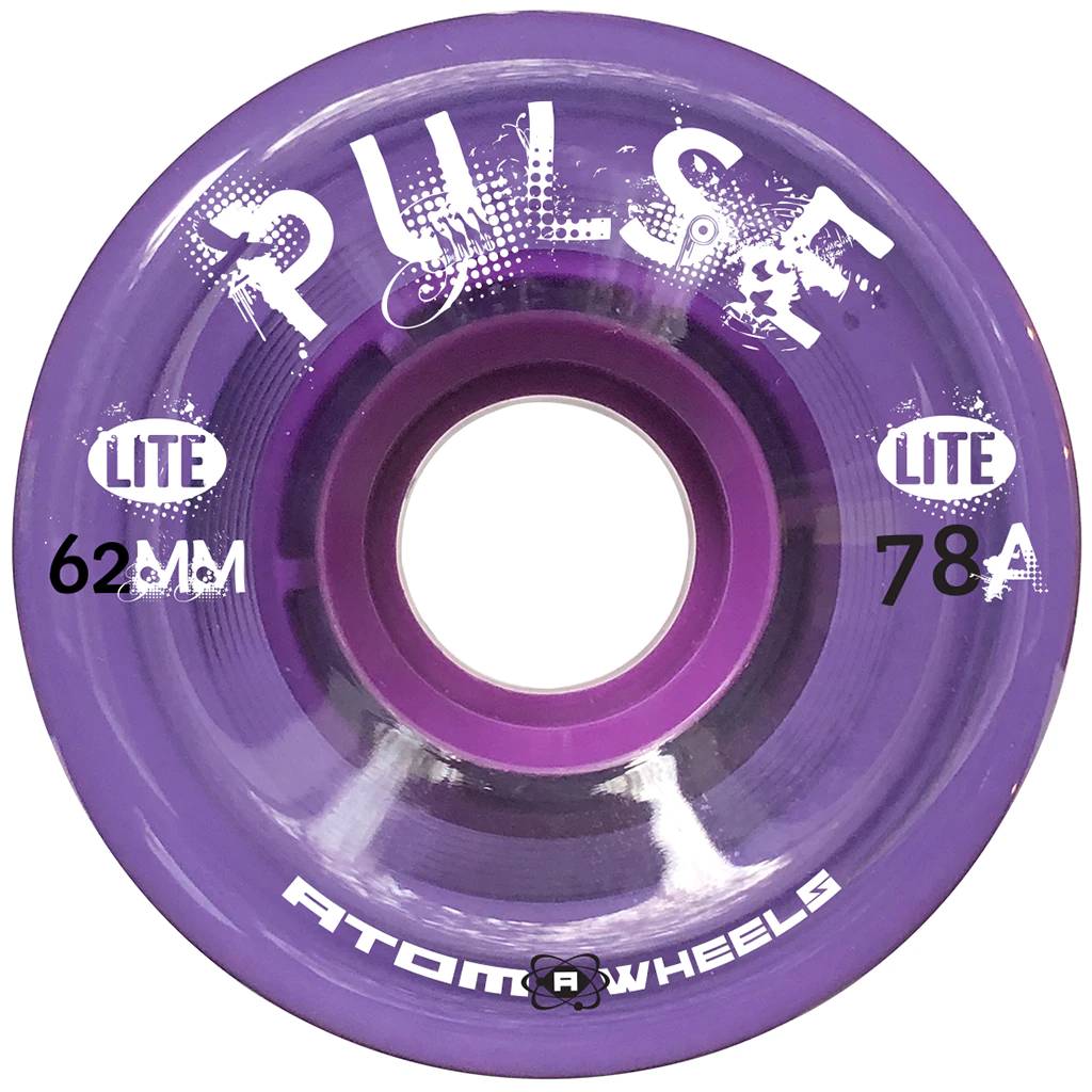 ATOM PULSE Lite Quad Skate Outdoor Wheels 62mm x 33mm 78a - SKATE GURU INC