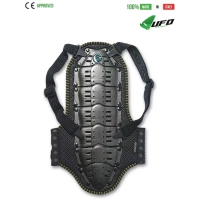 UFO PLAST Made in Italy – Protection Dorsale KOMBAT Pour Enfants – Longue, 9-12 ans, Kit de Sécurité avec Ceinture de Soutien Dorsale Protection dorsale pour planche à neige