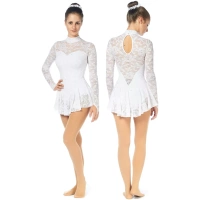 Sagester Figure Skating Dress Style: 202SW, White Dresses