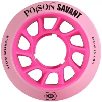 Atom Roller POISON SAVANT Quad Derby Wheels 59X38 Hybrid – Pink – PACK OF 4 Derby Quad Wheels