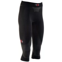 I-EXE Made in Italy – Multizone Compression Women’s Tights Capri Pants – Color: Black Compression Shorts and Pants