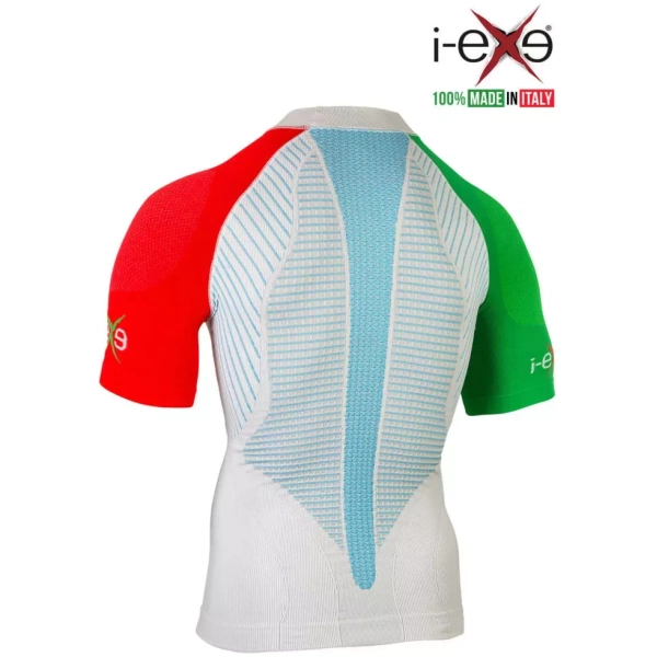 I-EXE Made in Italy – Chemise de Compression Multizone à Manches Courtes – Italia Édition Limitée Chemises et T-shirts de compression