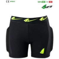 UFO PLAST Made in Italy – Kombat Padded Plastic Shorts For Kids, Hip and Side Protection, Red Padded Shorts