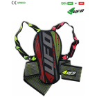 UFO PLAST Made in Italy - KOMBAT Back Protector For Kids - Long, age 9-12, Safety Kit with Back Support Belt