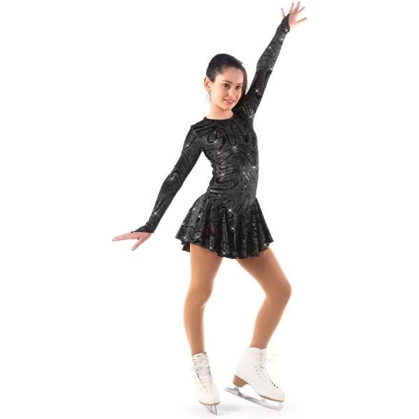 Sagester Figure Skating Dress Style: 150, Black Dresses