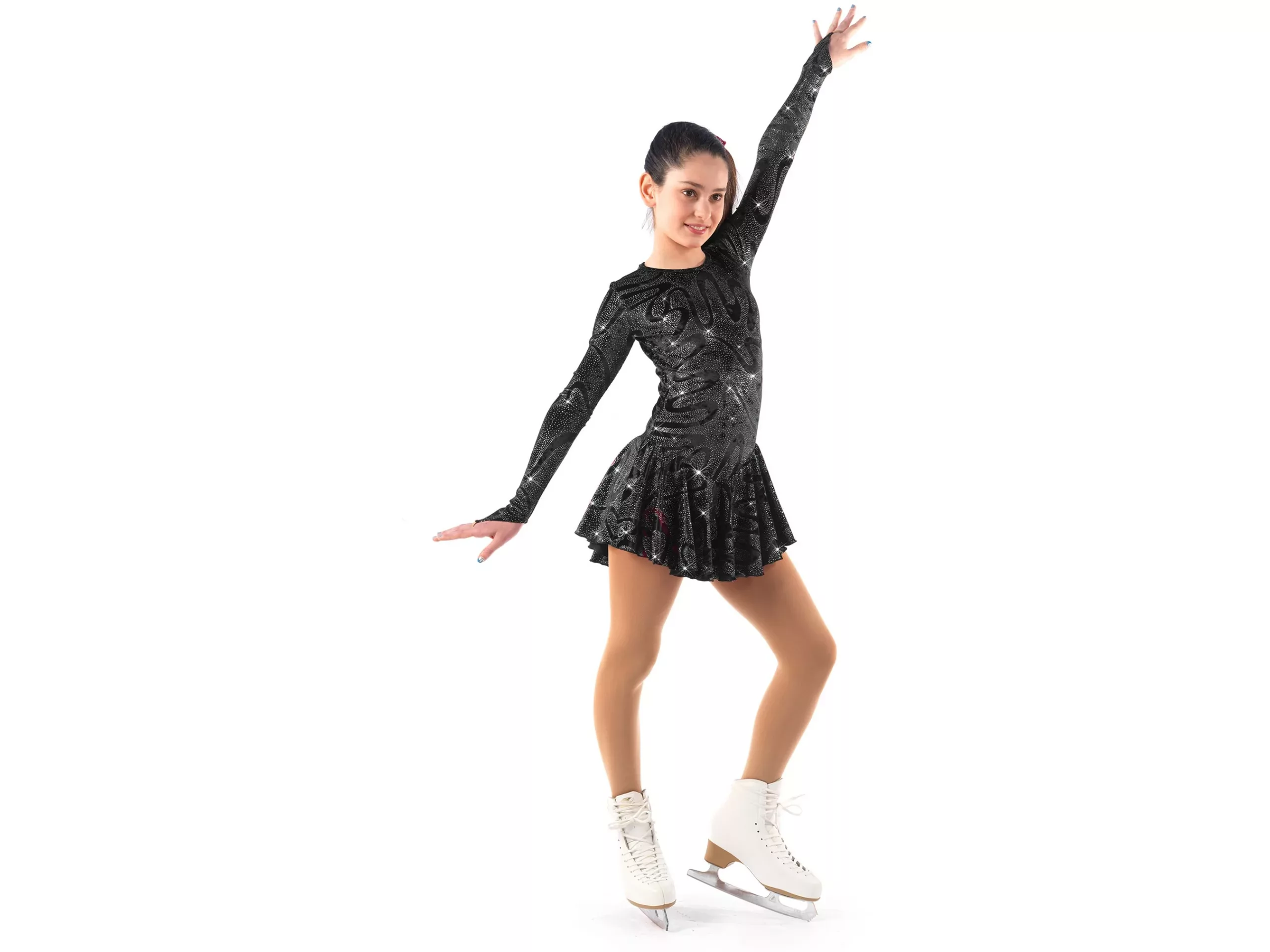 Sagester Figure Skating Dress Style: 150, Black Dresses