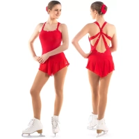 Sagester Figure Skating Dress Style: 151, Red Dresses