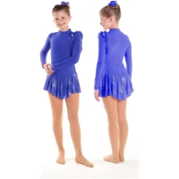Sagester Figure Skating Dress Style: 163, Blue Dresses