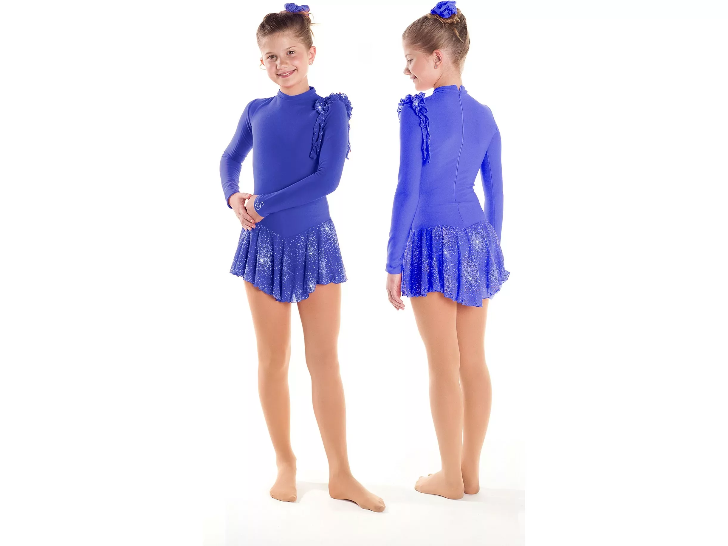 Sagester Eiskunstlaufkleid, Stil: 163, Blau Kleider