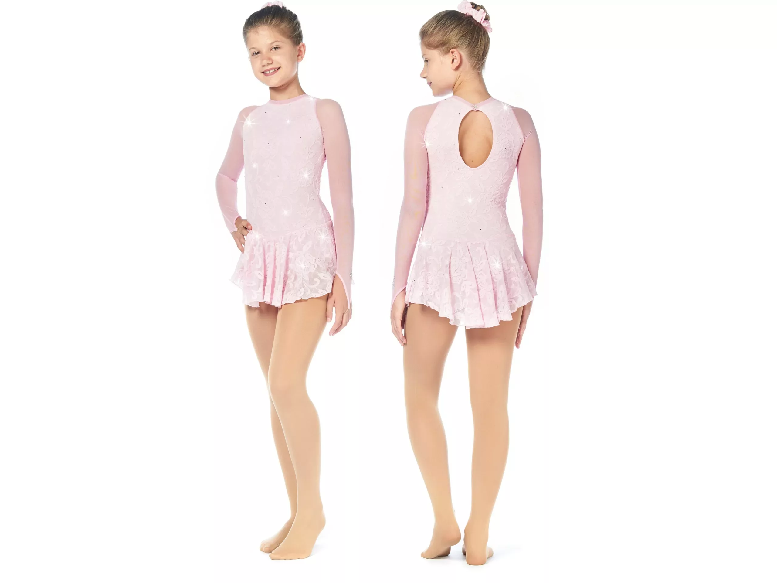 Sagester Eiskunstlaufkleid, Stil: 194, Pink Kleider