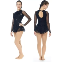 Sagester Style de robe de patinage artistique : 194, robes noires