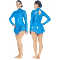 Sagester Style de robe de patinage artistique : 196, robes turquoise