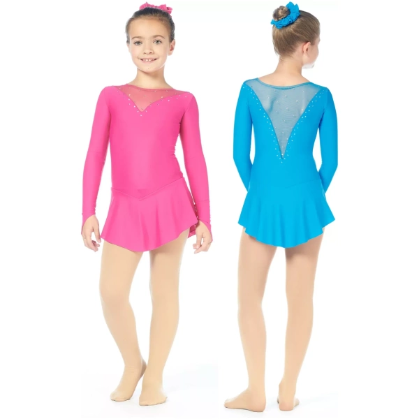 Robe de patinage artistique Sagester Style : 201, fuchsia Robes