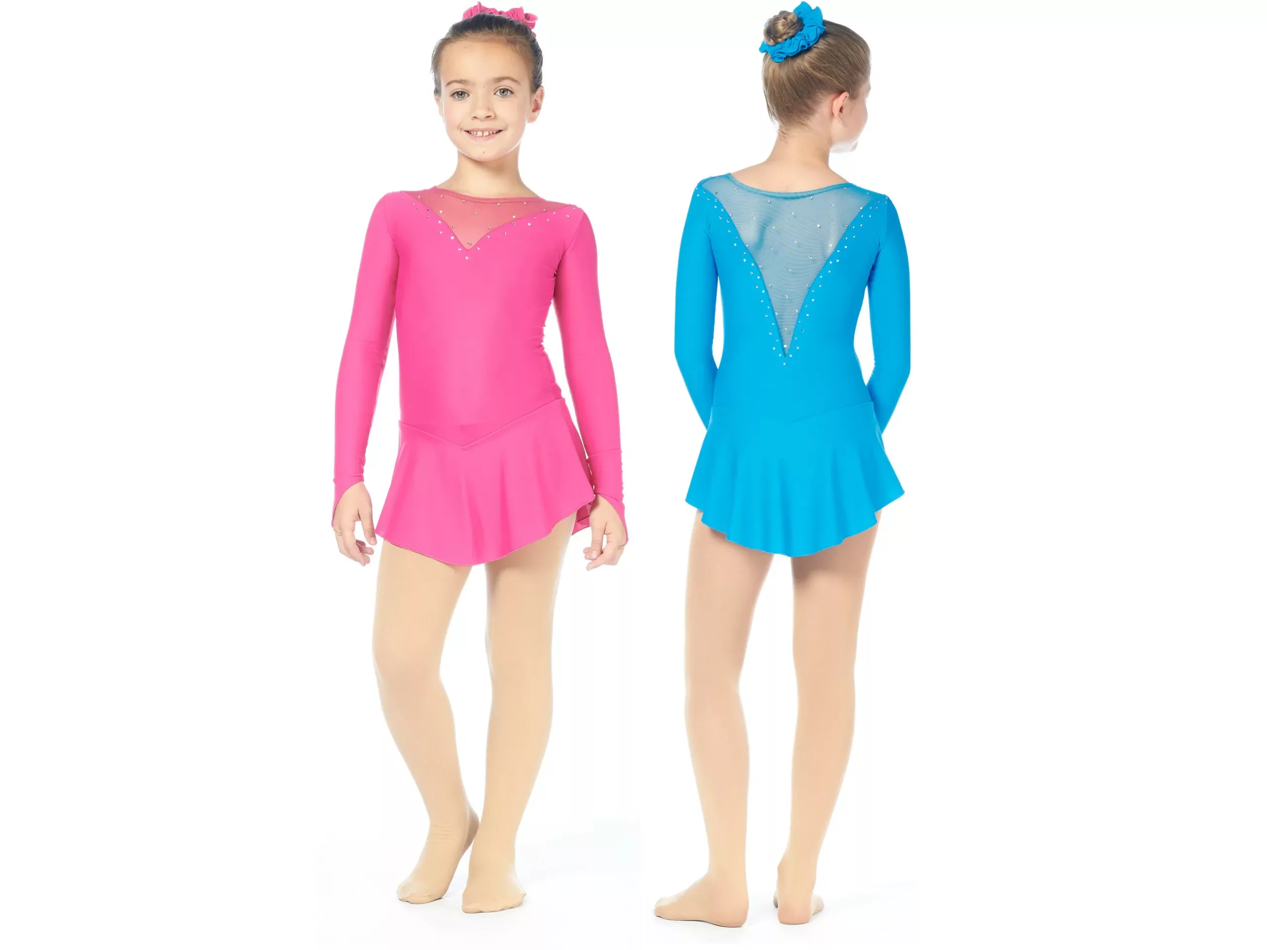 Robe de patinage artistique Sagester Style : 201, fuchsia Robes