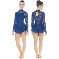 Sagester Style de robe de patinage artistique : 202SW, robes bleues