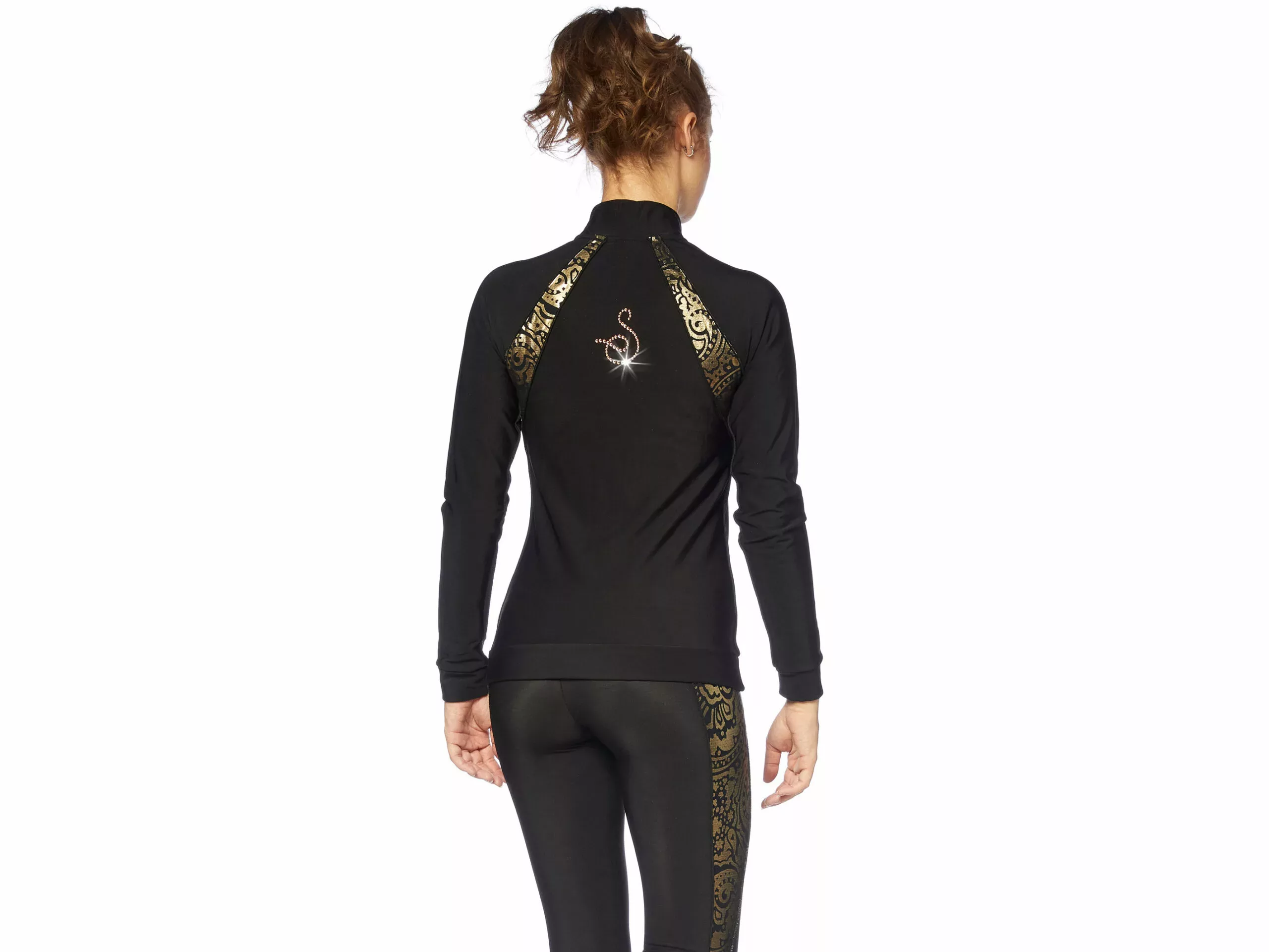 Veste de patinage artistique Sagester Style : 233, noire Vestes pour femmes et filles