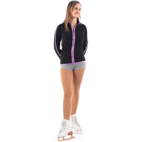 Sagester Eiskunstlaufjacke, Stil: 252, Fuchsia-Kanten Jacken für Damen und Mädchen