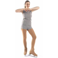 SAGESTER Ice Skating Tights, Boot Cover, #3094, Made in Italy, Skin Color