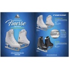 SKATE GURU Jackson Ultima Figure Ice Skates FINESSE JS450 Bundle with Bag and Guards