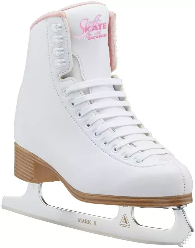 Jackson Ultima Classic SoftSkate 380 Damen- und Mädchen-Schlittschuhe, Pink Schlittschuhkufe Mark I