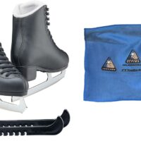 Jackson Classic JC552 Figure Ice Skates - Mens 6 - Bundle with Skate Guards, Towel