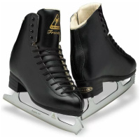 Jackson Ultima Freestyle DJ2192 black figure skates for men and boys with Aspire XP blades and gold Jackson badges