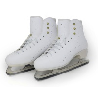 Belati Giglio women's figure skates in white with Botas Princess blades