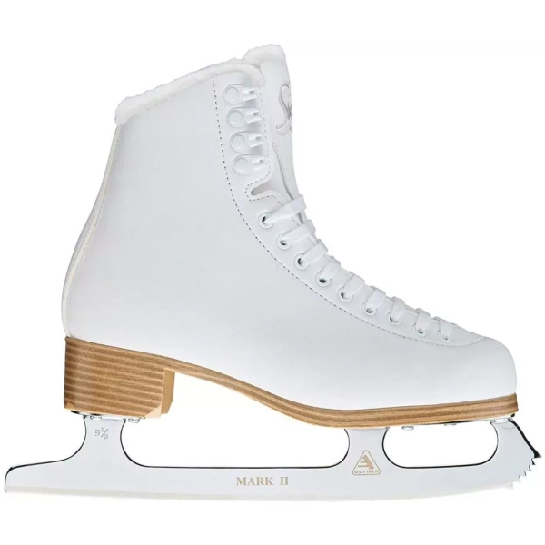 Jackson Ultima Classic SoftSkate 380 Women’s and Girls’ Ice Skates White/Fleece Ice Skates Blade Mark I