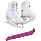 SKATE GURU Jackson Ultima Figura Patines de hielo FINESSE JS450 Paquete con protectores de patines