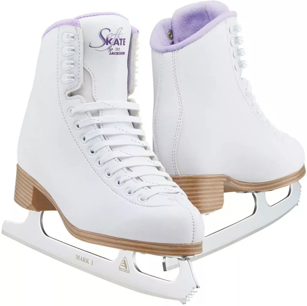 Jackson Ultima Classic SoftSkate 380 Schlittschuhe für Damen und Mädchen, Lila Schlittschuhkufe Mark I