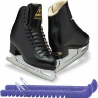 Jackson Ultima Freestyle DJ2192 Men's Figure Skates Width: M, Size: Adult 6 Bundle with Skate Guards