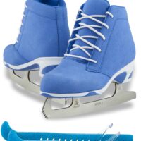 Jackson Ultima Recreational Women's Figure Ice Skates Softec Diva DV3000 / Color: Blue, Adult Size: 4 Bundle with Free Guardog Skate Guards