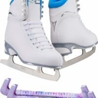 Jackson Finesse 180 ice skates in Blue with Guardog 170 guards