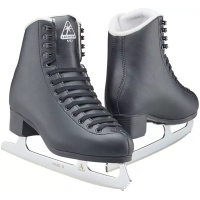 Jackson Ultima Classic 552 black figure skates for men and boys with Mark II stainless steel blades